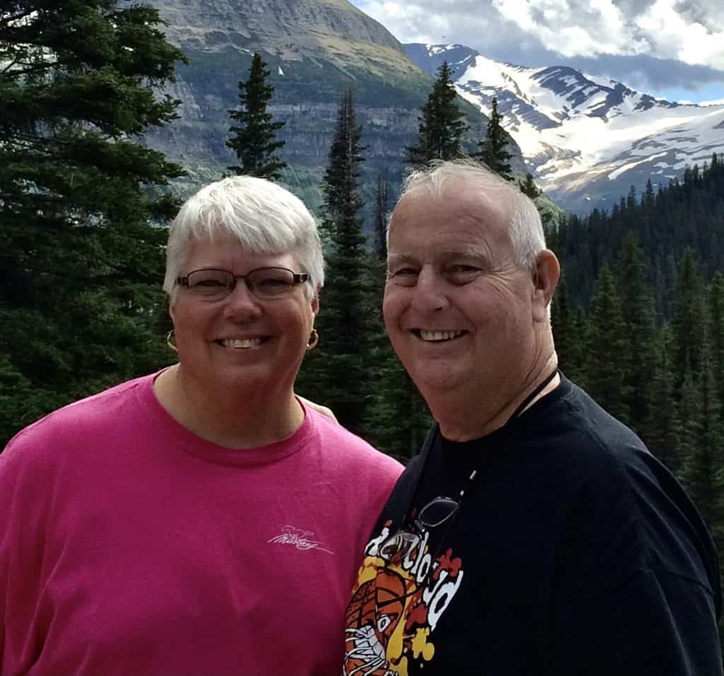 Pat and Marlyn at Glacier National Park
